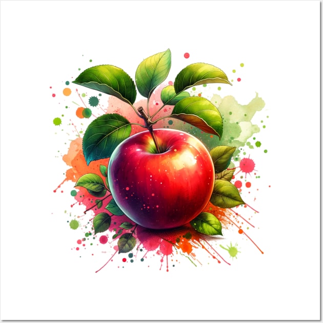 Apples Vintage Retro Since Fruit Wall Art by Flowering Away